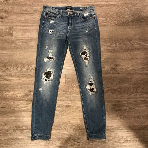 Judy Blue Denim - Judy Blue Womens 11/30 Skinny Fit‎ Camo Patch Jeans